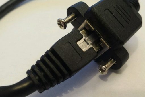 RJ45 Panel Mount 30cm Extension Cable With Screws - Image 3