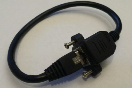 RJ45 Panel Mount 30cm Extension Cable With Screws - Image 2